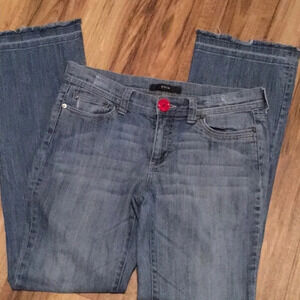 Noir Celebrate Beauty 6R 32W/40L Blue jeans frayed hem decorative studded pocket